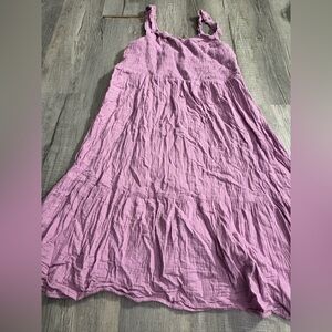 NWT GAP Smocked Midi Dress bubble cottagecore feminine pink